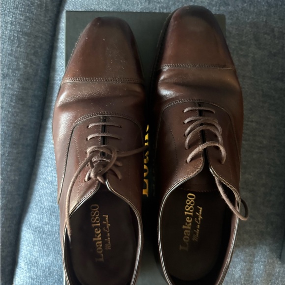 Loake Aldwych Dark Brown Calf Leather Shoes main image 4